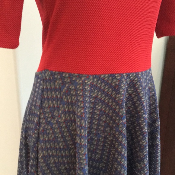 LuLaRoe Nicole Color Block Dress – M - Picture 5 of 7